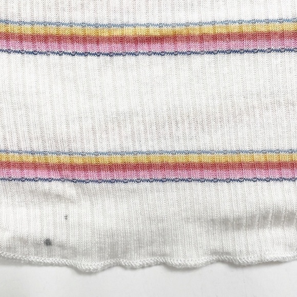 SO rainbow/white striped top - Picture 3 of 5